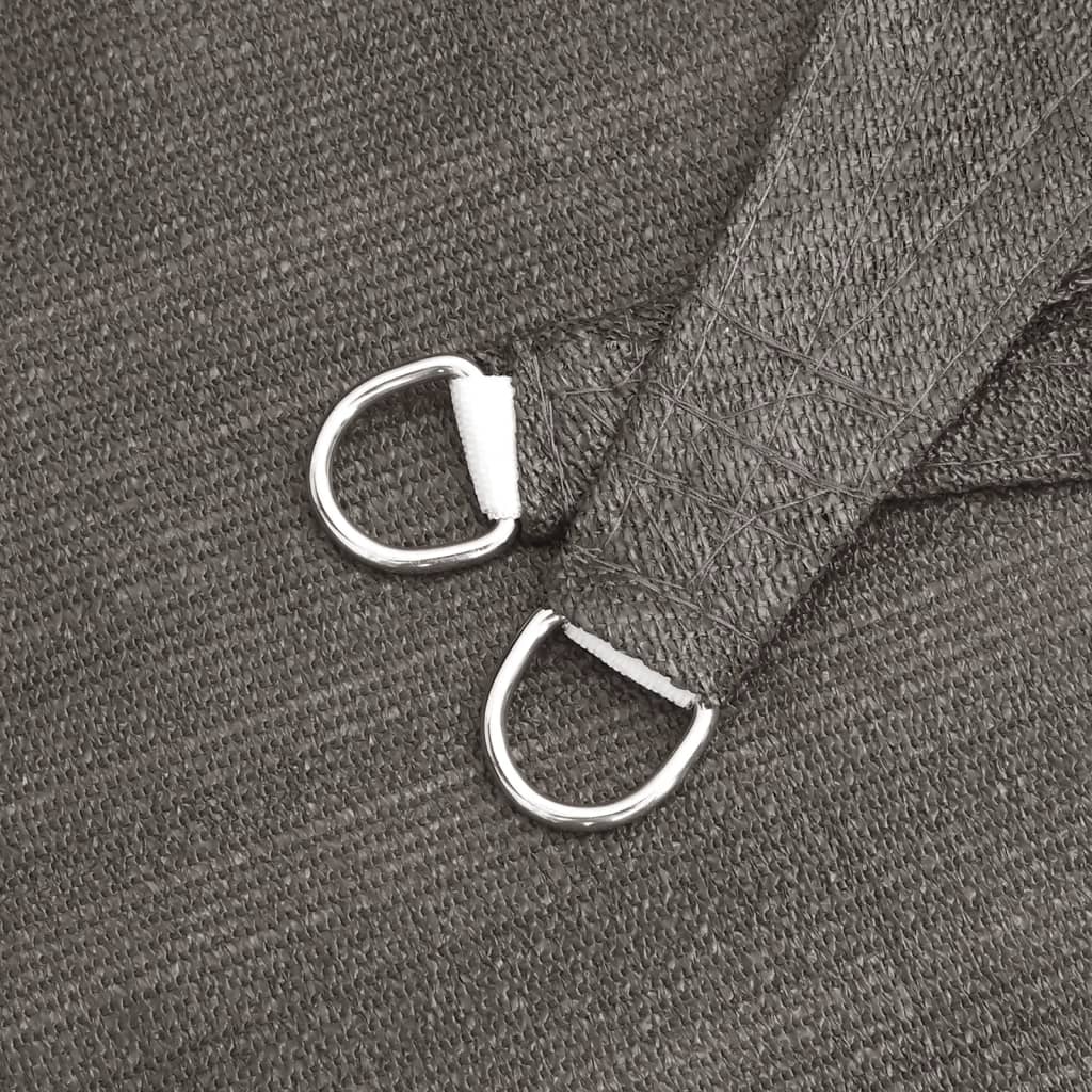 Solsejl hdpe rektangulær - antracitgrå, 4 x 6 m, 1 - number 6.