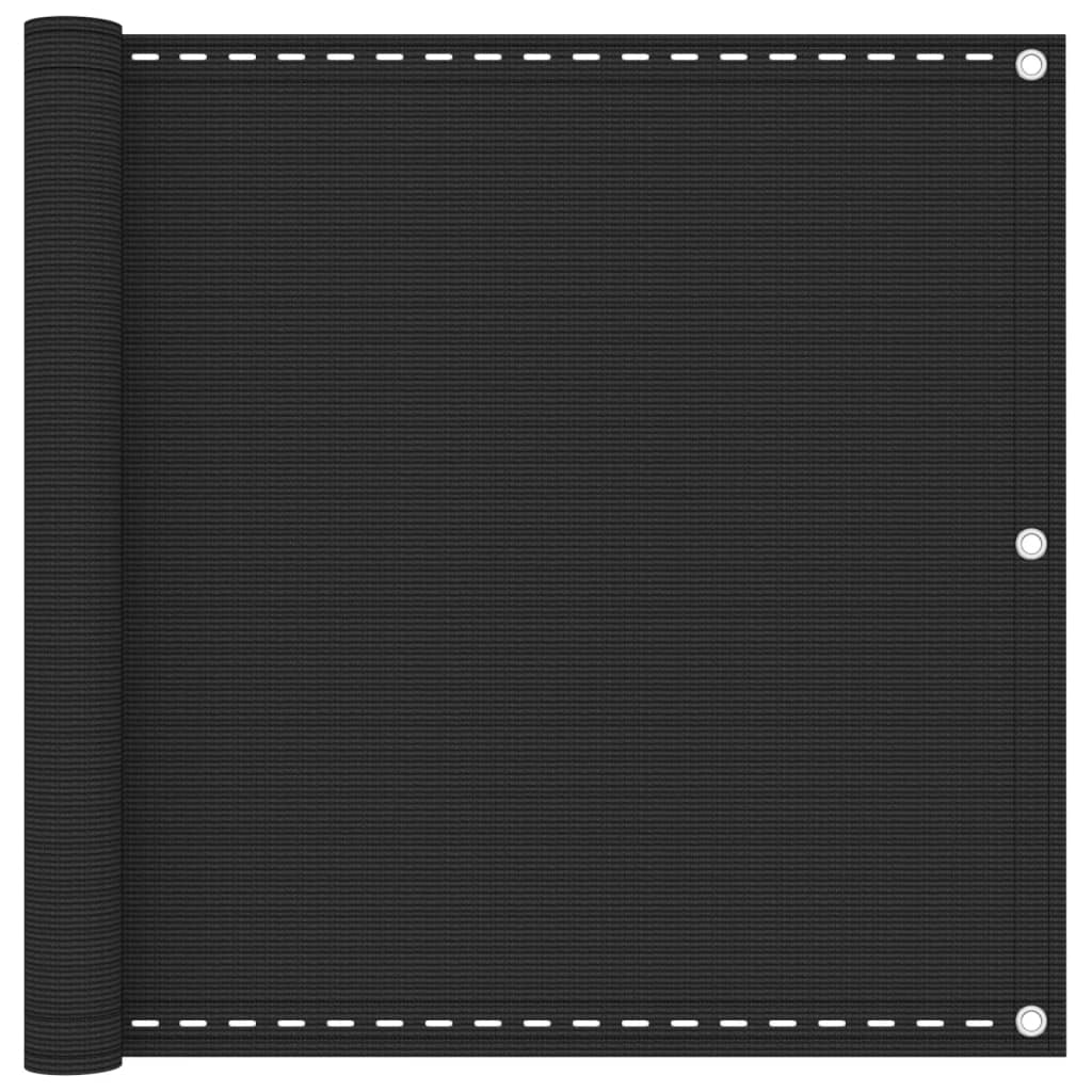 Balkonski paravan hdpe - antracit siva, 90 x 600 cm, 1 - number 1.