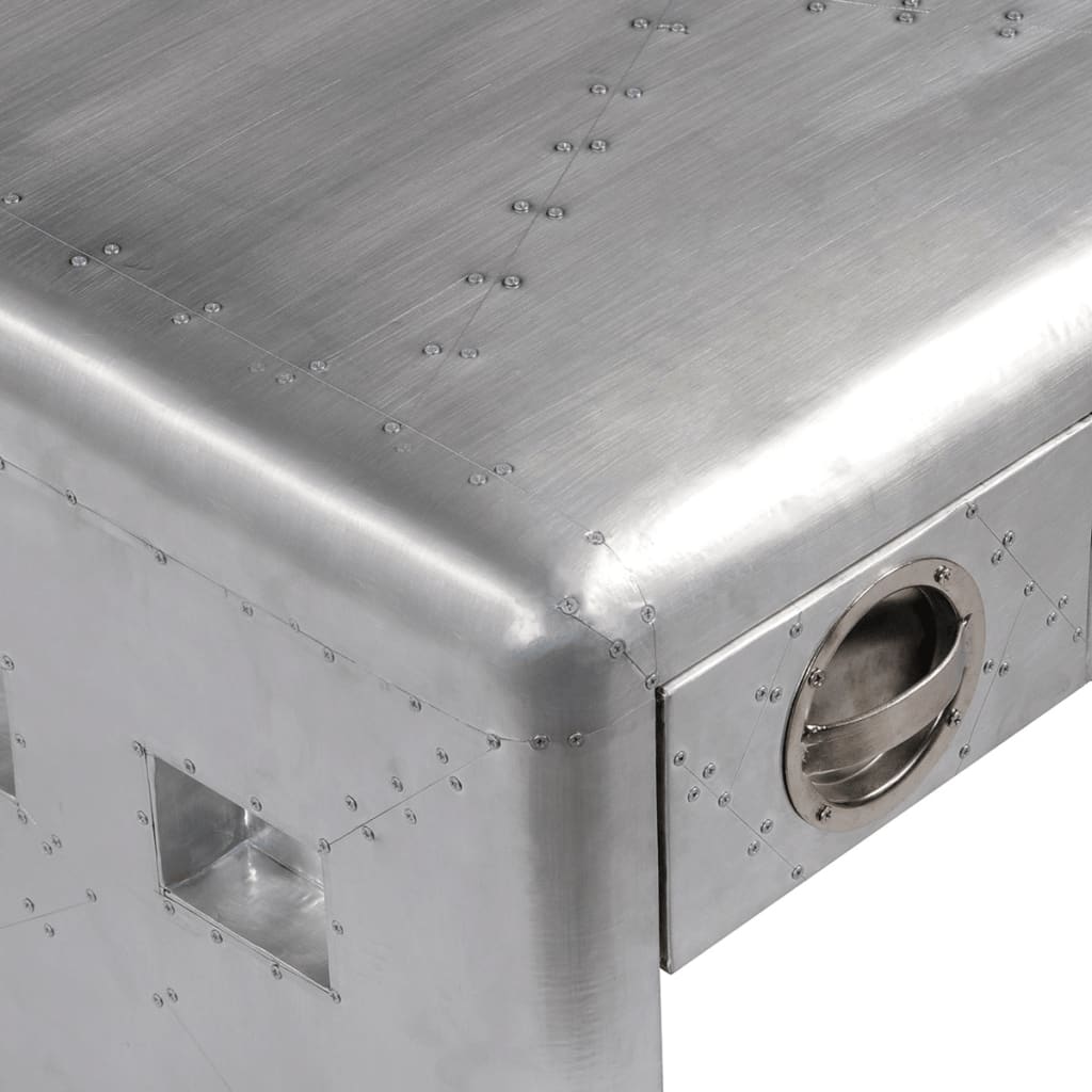 Stolik kawowy z 3 szufladami w stylu vintage aviator - number 4.