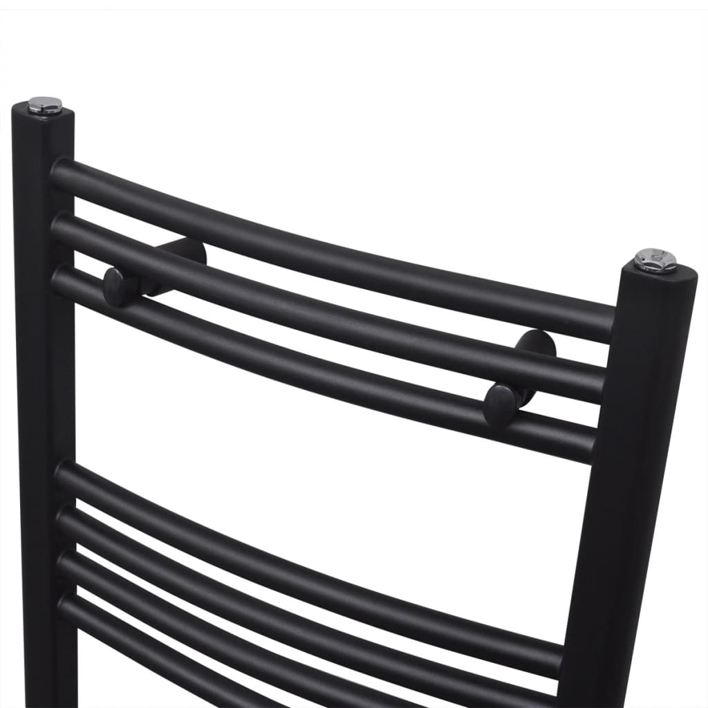 Towel radiator central heating curved - black, 480 x 480 mm, 1, curved - number 3.