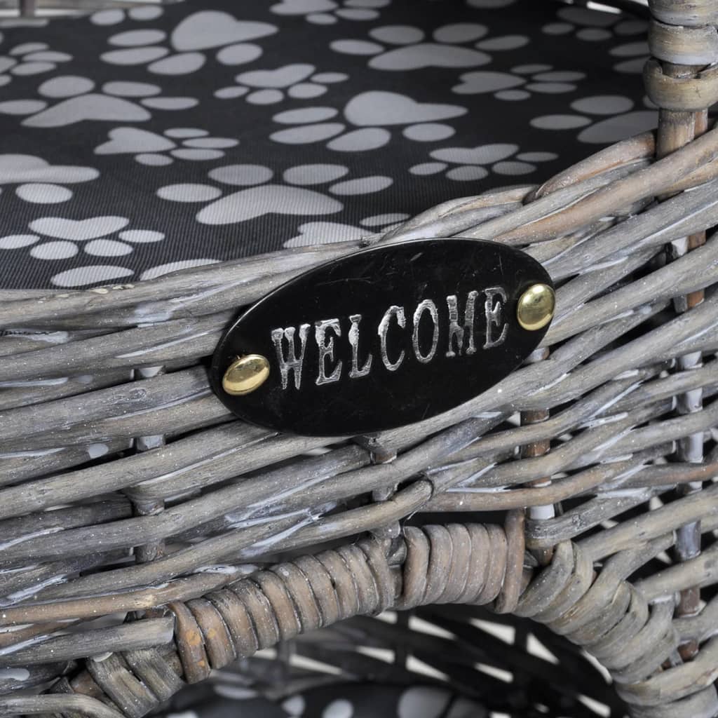 Lit pour chat/arbre à chat avec coussin deux niveaux en saule - number 5.