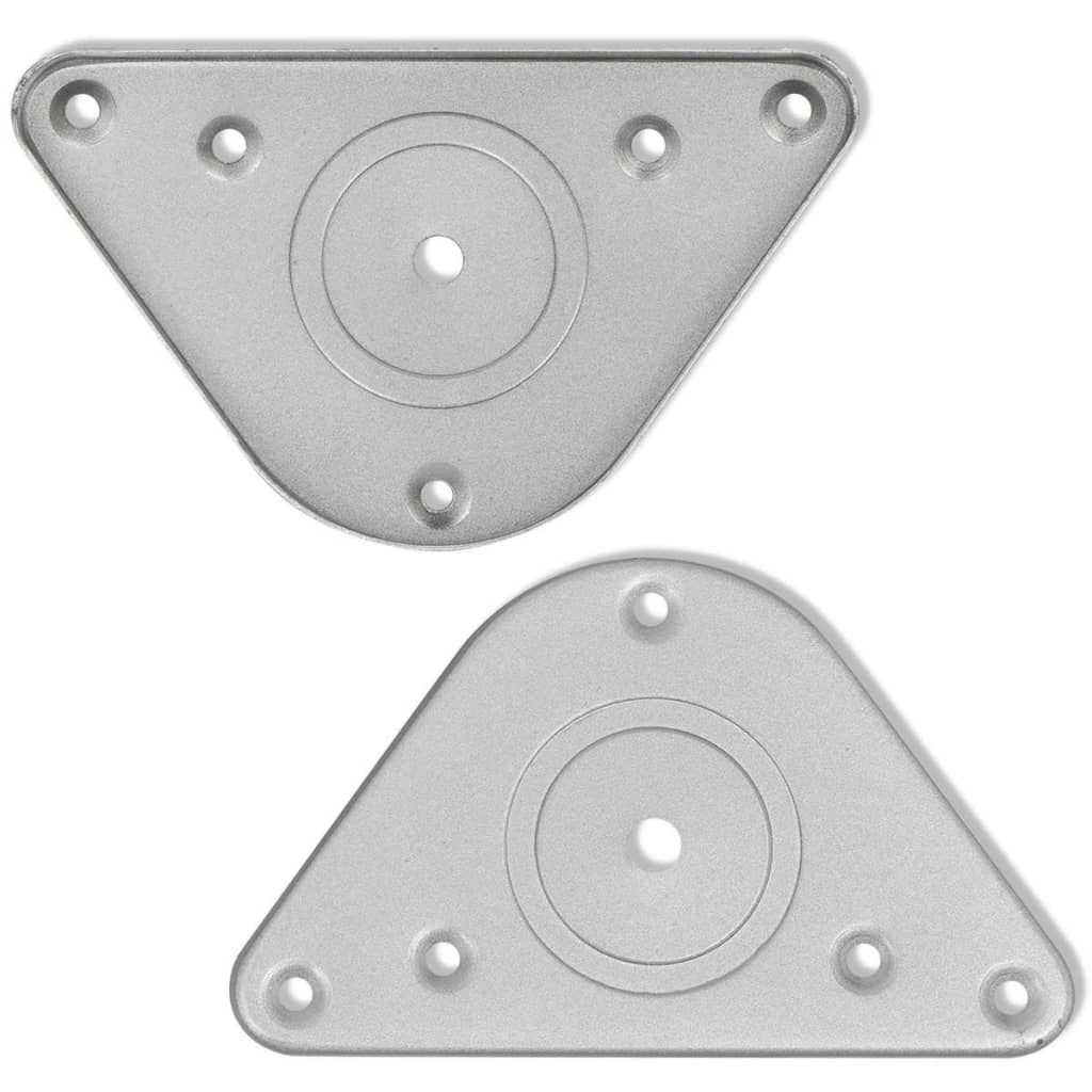 242147 4 height adjustable table legs brushed nickel 1100 mm - number 4.