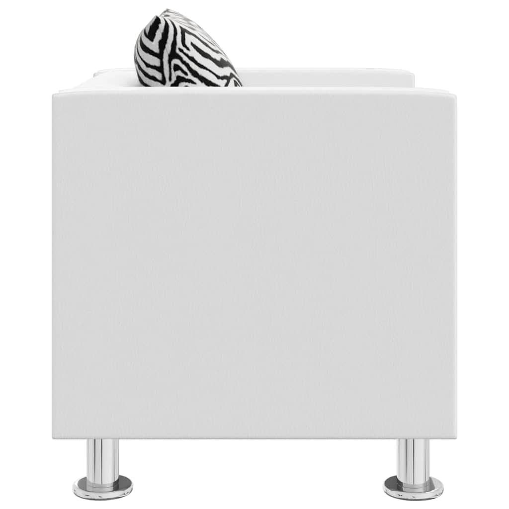 Fotelja umjetna koža - bijela, 1 - number 3.