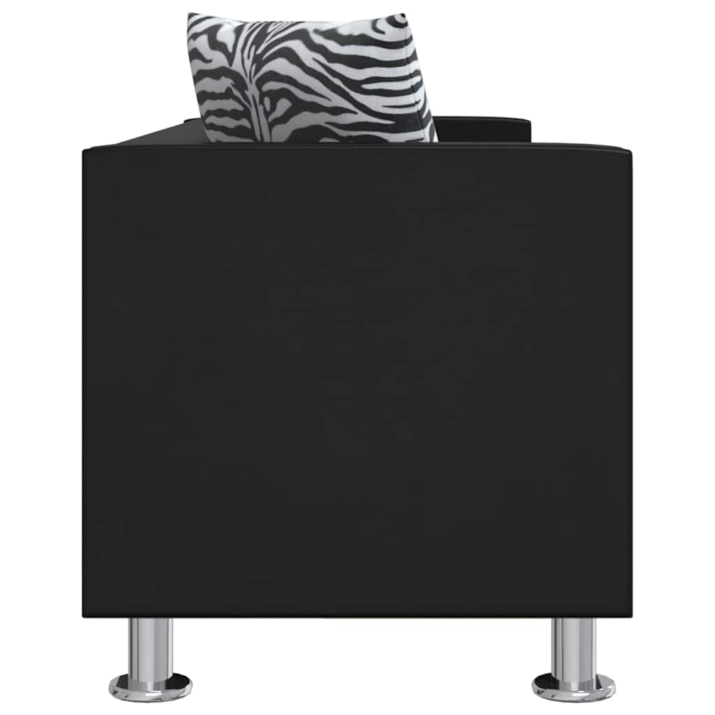 Sofa 3-pers. kunstlæder sort - number 3.