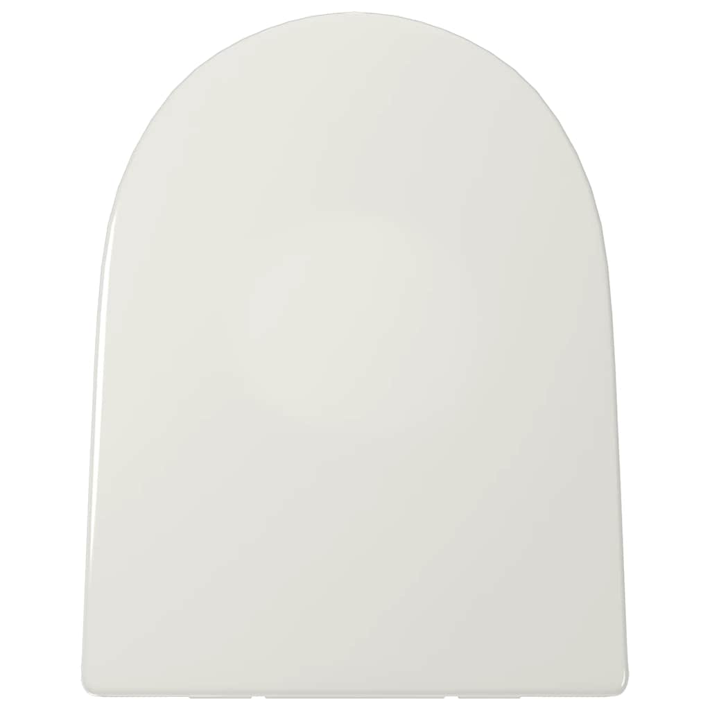 Soft close toalettsits fyrkantig vit design med snabbkoppling - number 5.