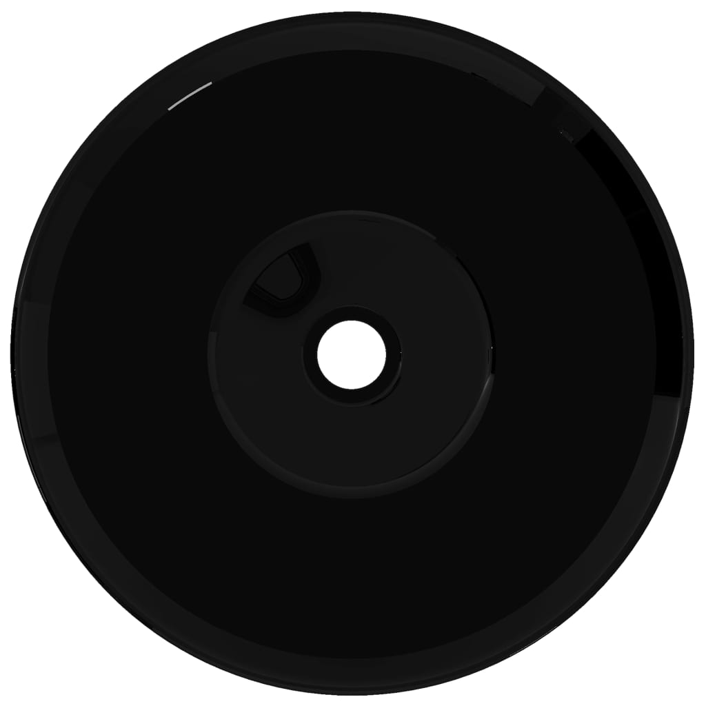 Keramiskt handfat runt badrum - svart, ooo 1 - number 3.