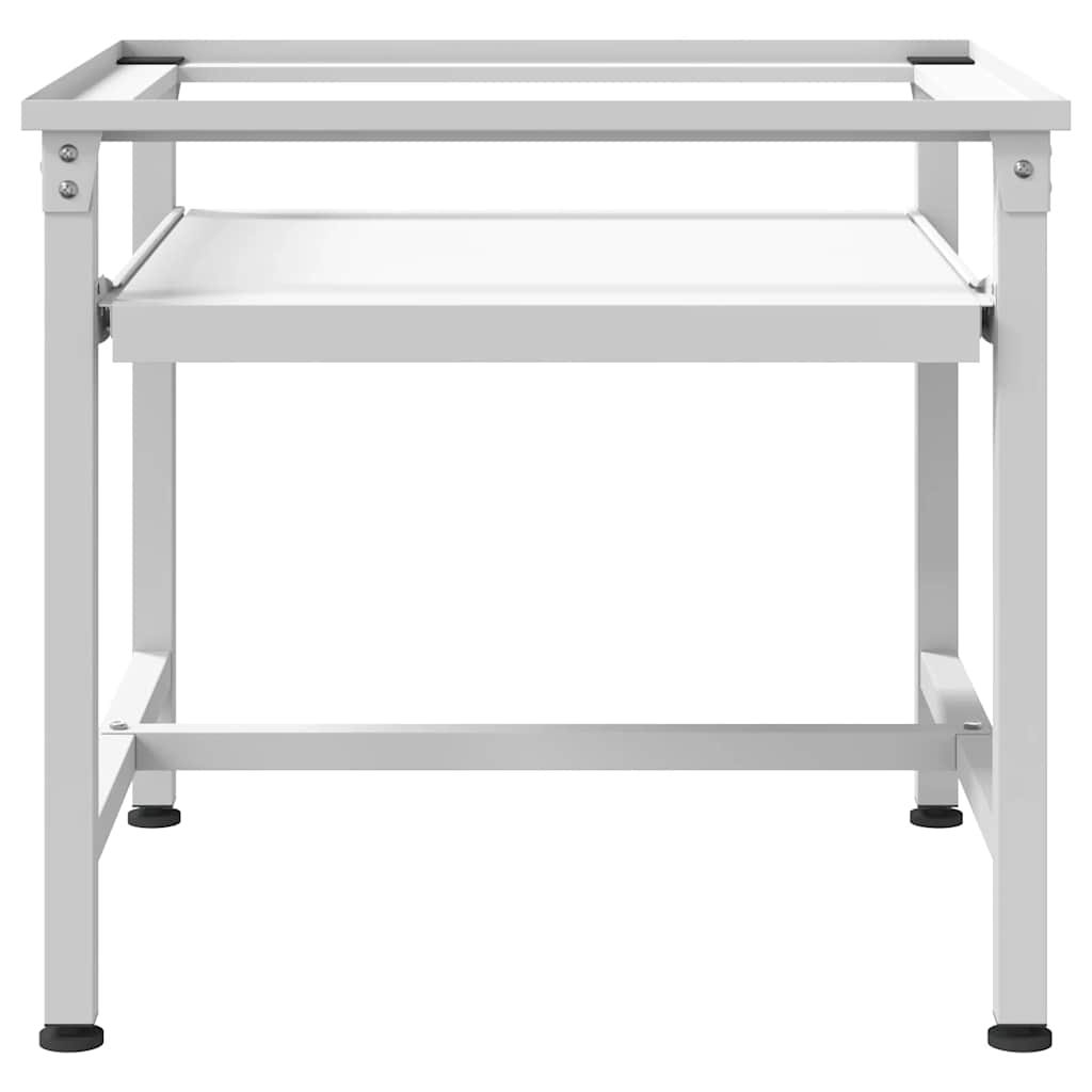 Sokkel til vaskemaskine med udtrækshylder hvid - number 2.