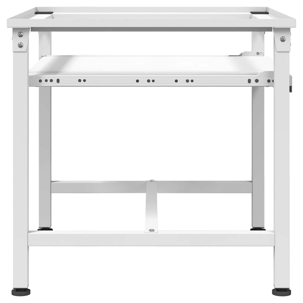 Sokkel til vaskemaskine med udtrækshylder hvid - number 4.