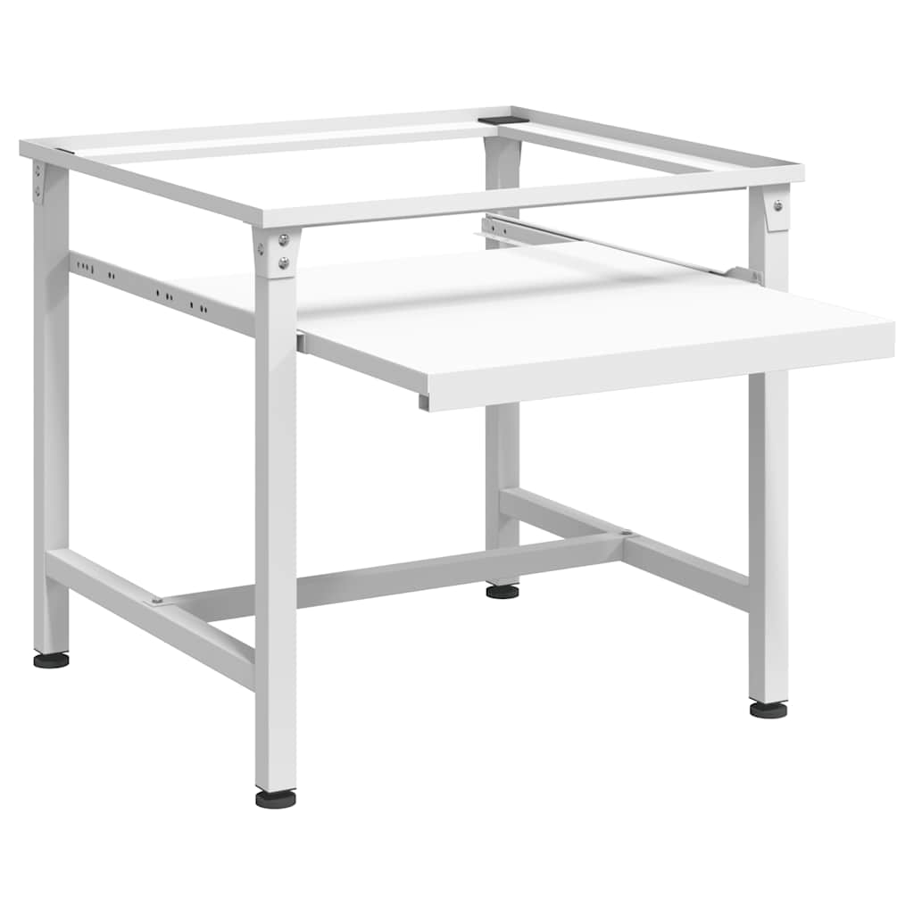 Sokkel til vaskemaskine med udtrækshylder hvid - number 3.