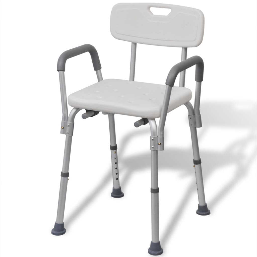 Brusestol aluminium hvid - number 1.