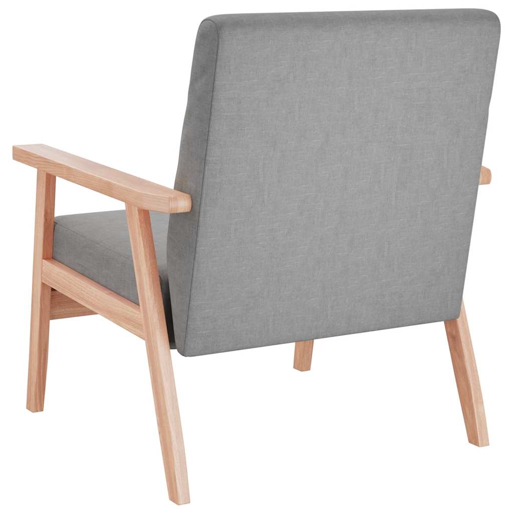 Lænestol stof lysegrå - number 4.