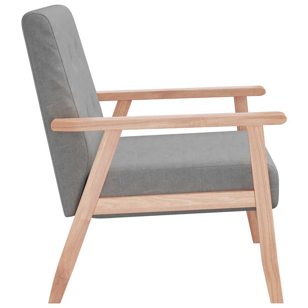 Lænestol stof lysegrå - number 3.