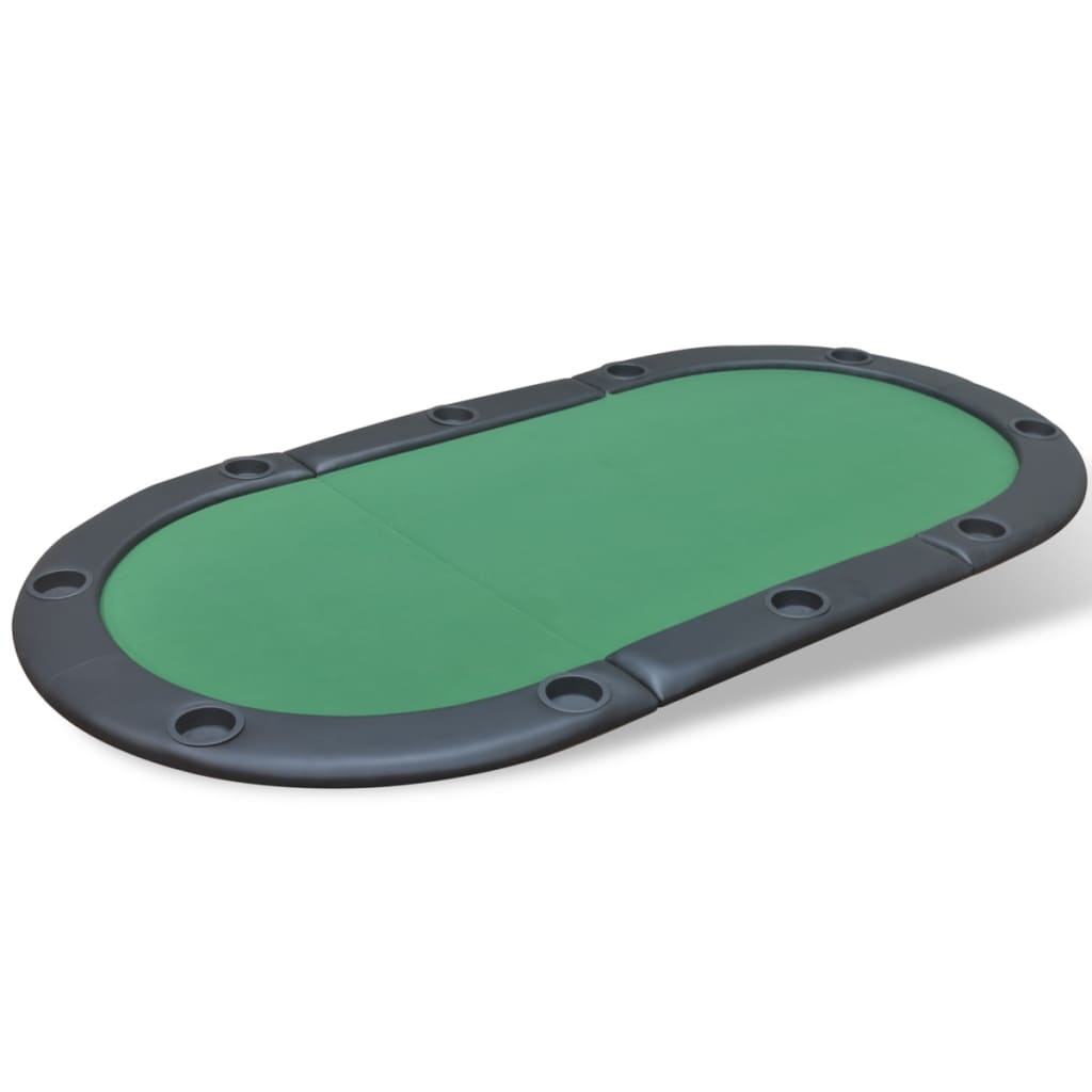10 pers. pokerbord bordplade foldbar grøn - number 2.