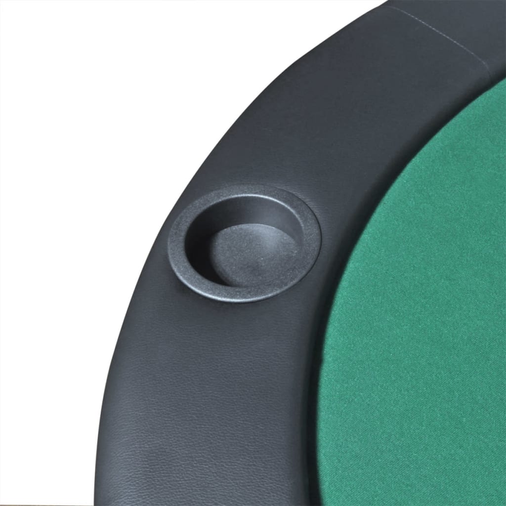 10 pers. pokerbord bordplade foldbar grøn - number 5.