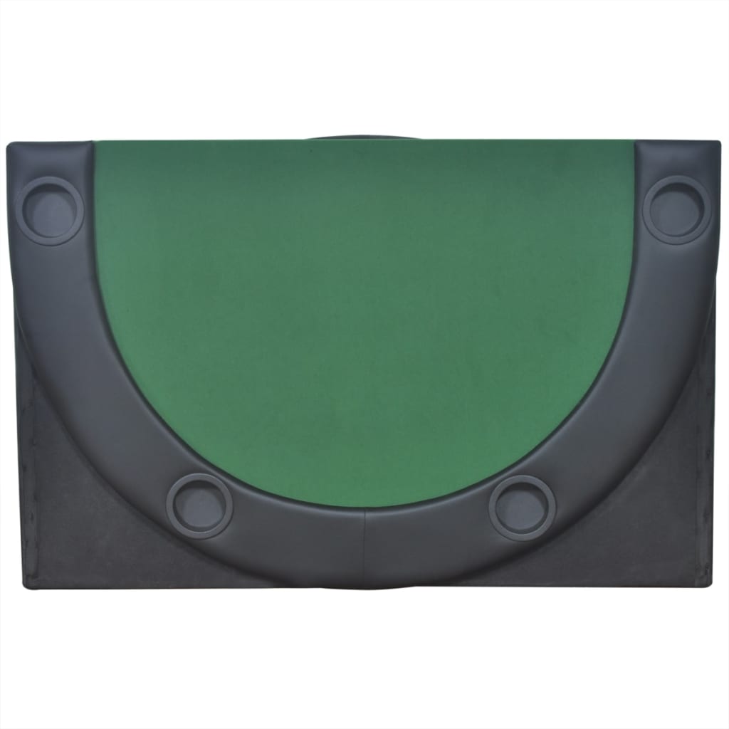 10 pers. pokerbord bordplade foldbar grøn - number 4.