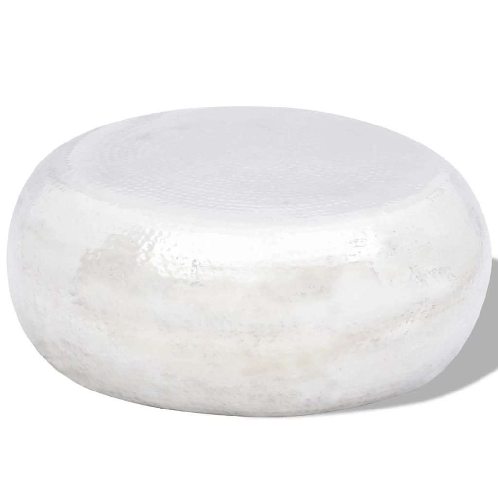 Sofabord hamret aluminium sølvfarvet - number 1.