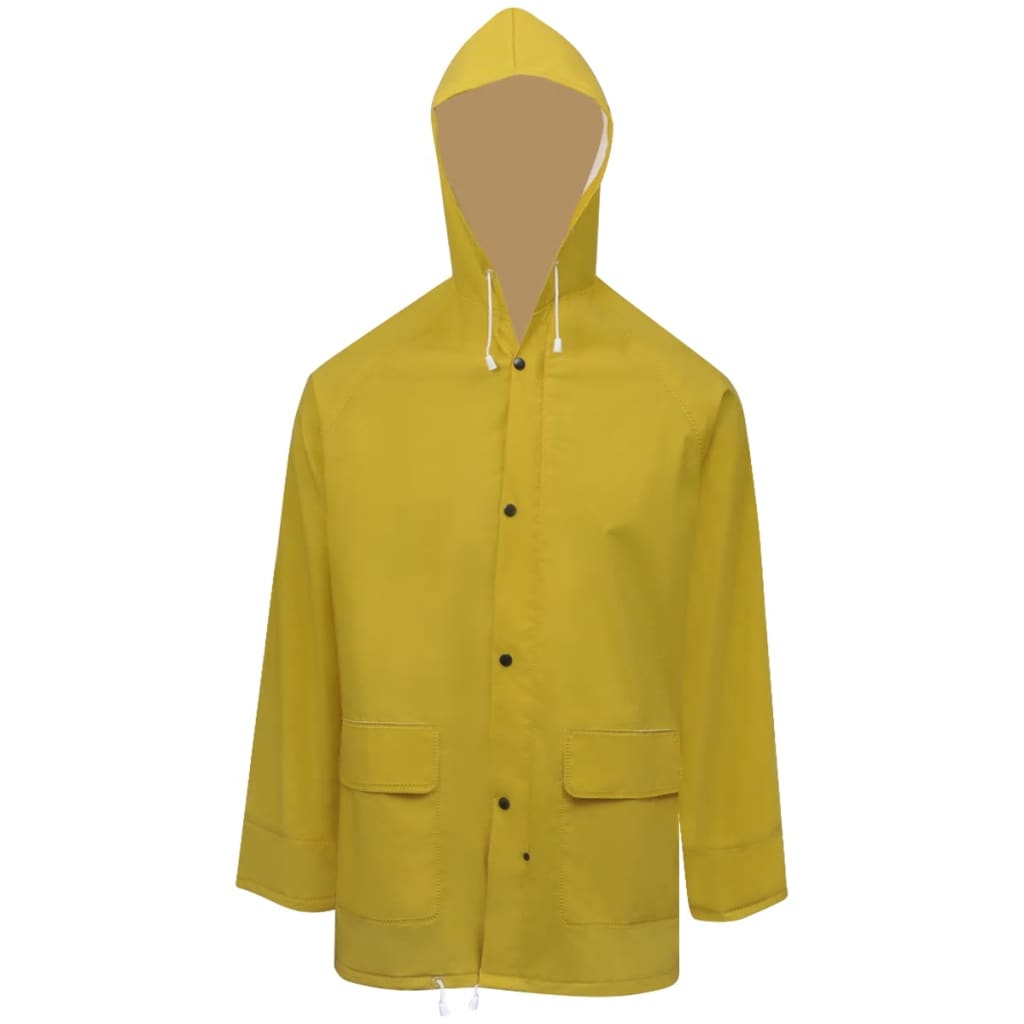 Combinaison de pluie imperméable et résistante en 2 pièces avec capuche - jaune, m - number 3.