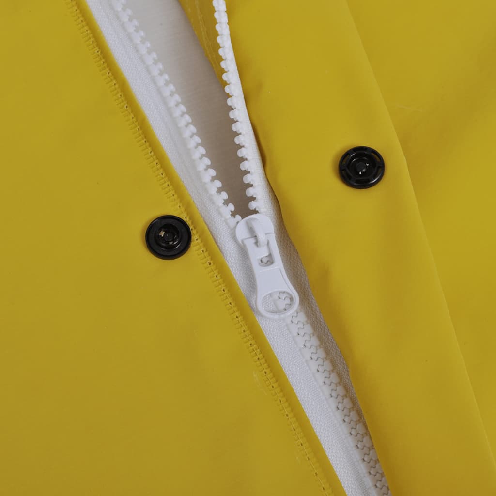 Imperméable, résistant, long, avec capuche - jaune, l - number 3.
