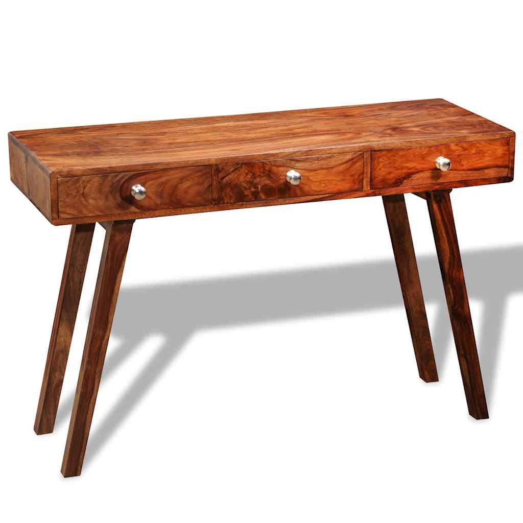 Konsolbord med 3 skuffer 76 cm massivt sheeshamtræ - number 1.