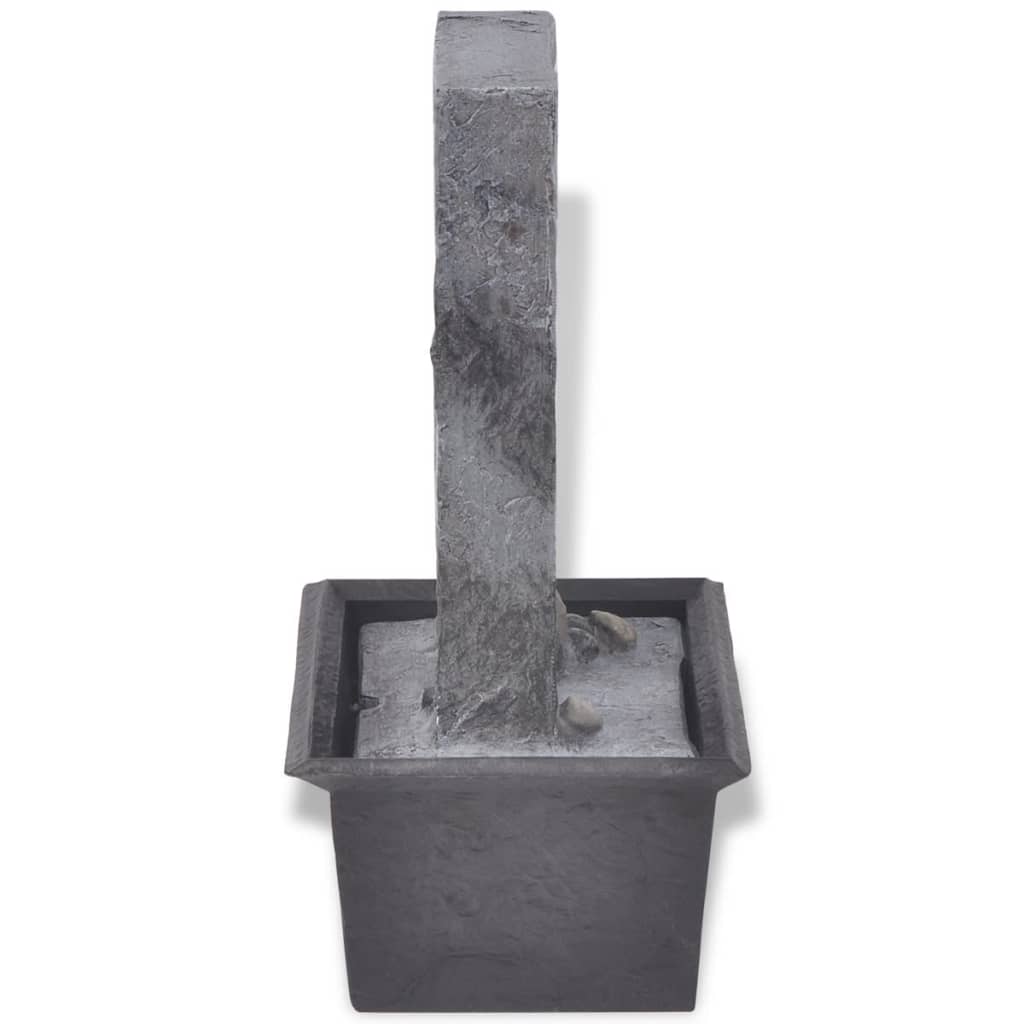 Indoor fountain with led light polyresin - number 4.