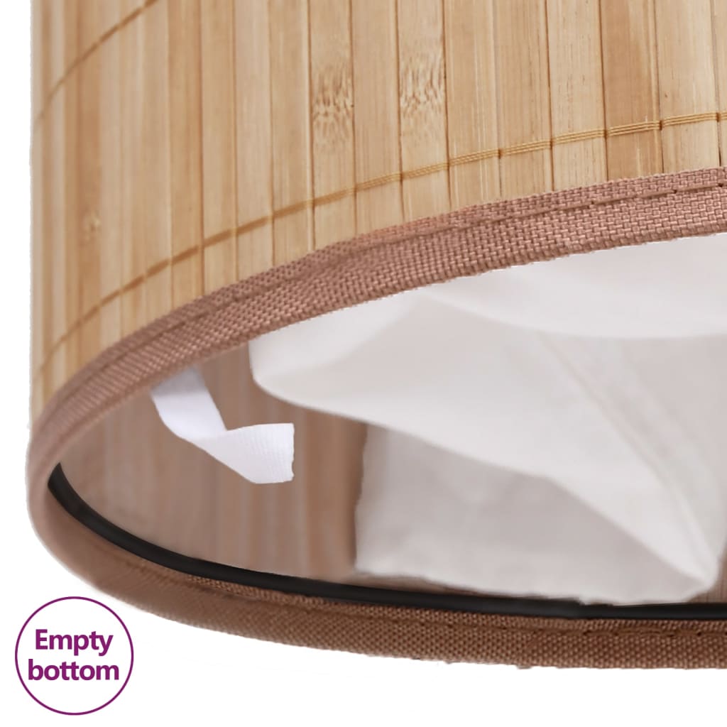 Laundry basket bamboo oval natural color - light brown, 45 x 35 x 60 cm, 1 - number 6.