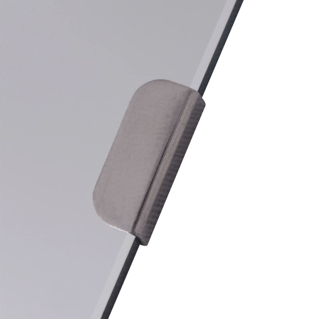 Rammeløse spejlfliser 8 dele 20,5 cm glas - number 7.