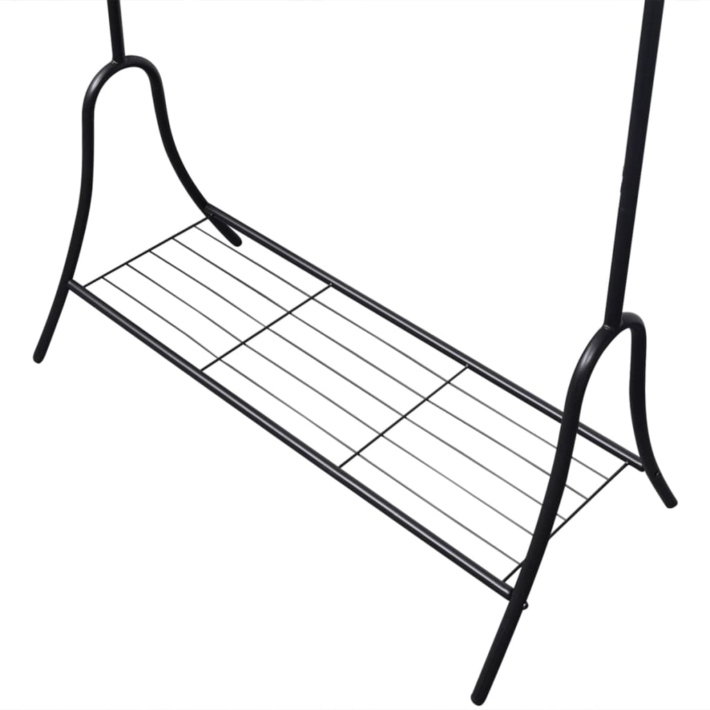 Clothes rack in black steel - number 4.