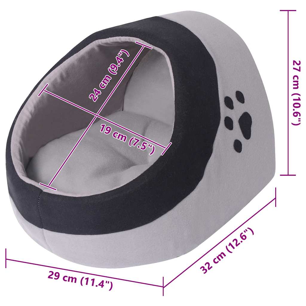 Trou de chat et noir - gris, m - number 3.