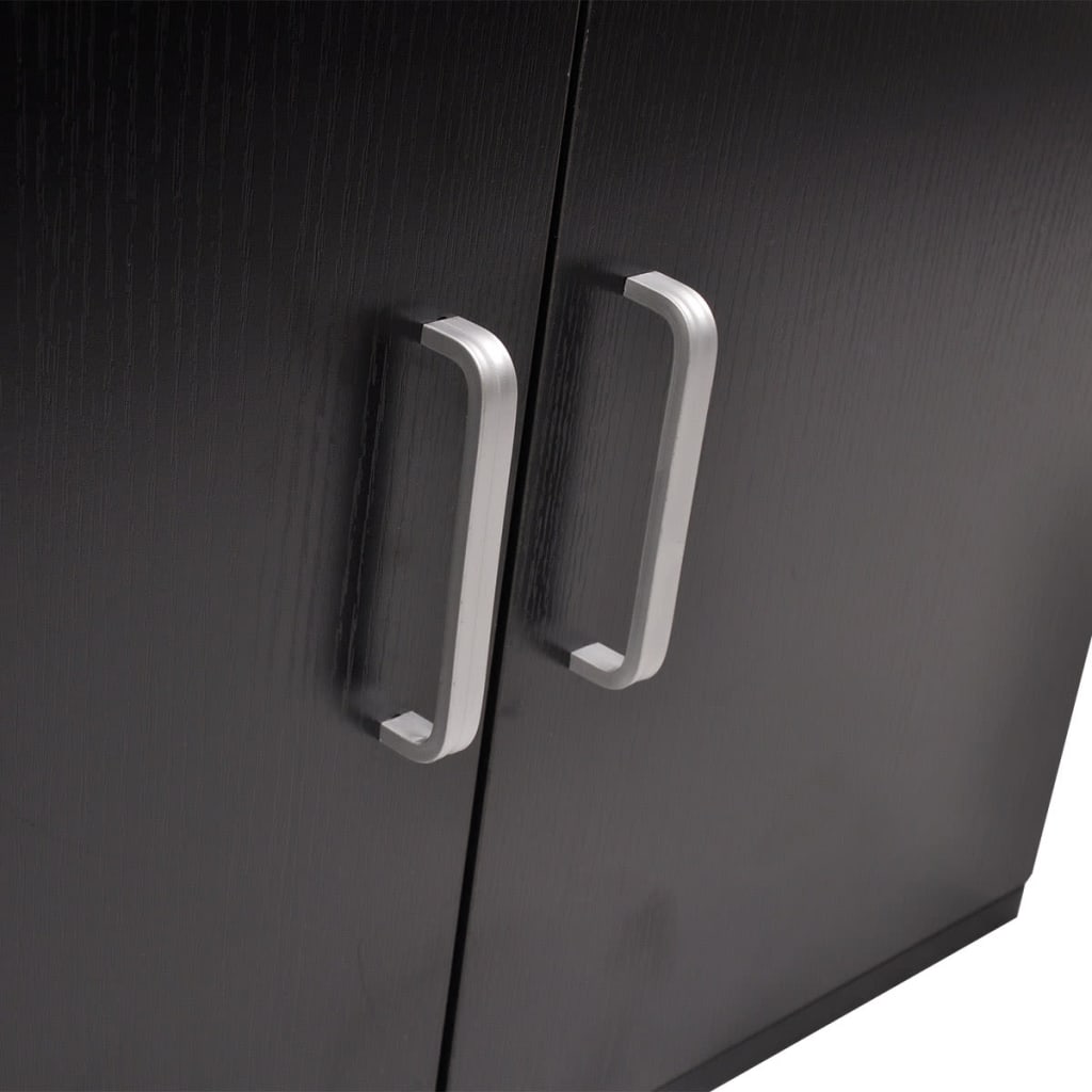 Zestaw mebli łazienkowych z umywalką 3 części - czarny, model 2, 1 - number 4.