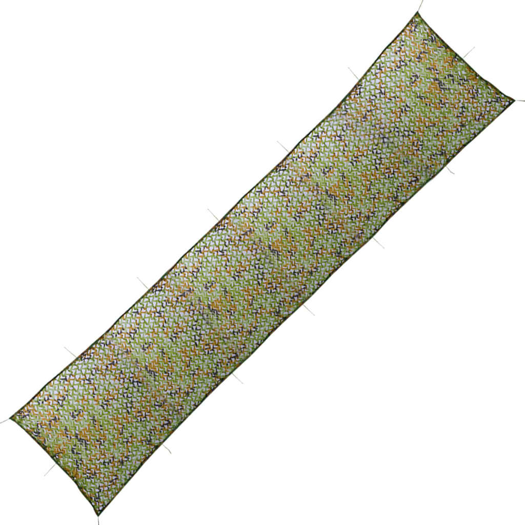 Kamuflagenet med opbevaringspose, 1,5x7 m - grøn, 150 x 700 cm - number 1.