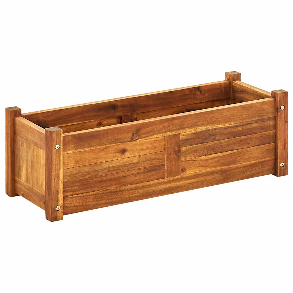 Raised bed 76x27.6x25 cm acacia wood - number 2.