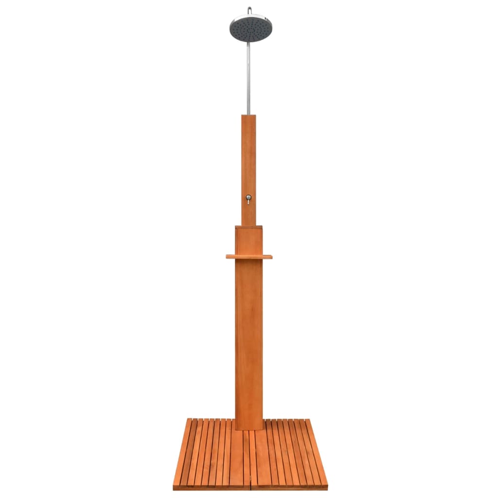 Udendørsbruser eukalyptus træ og stål - number 2.