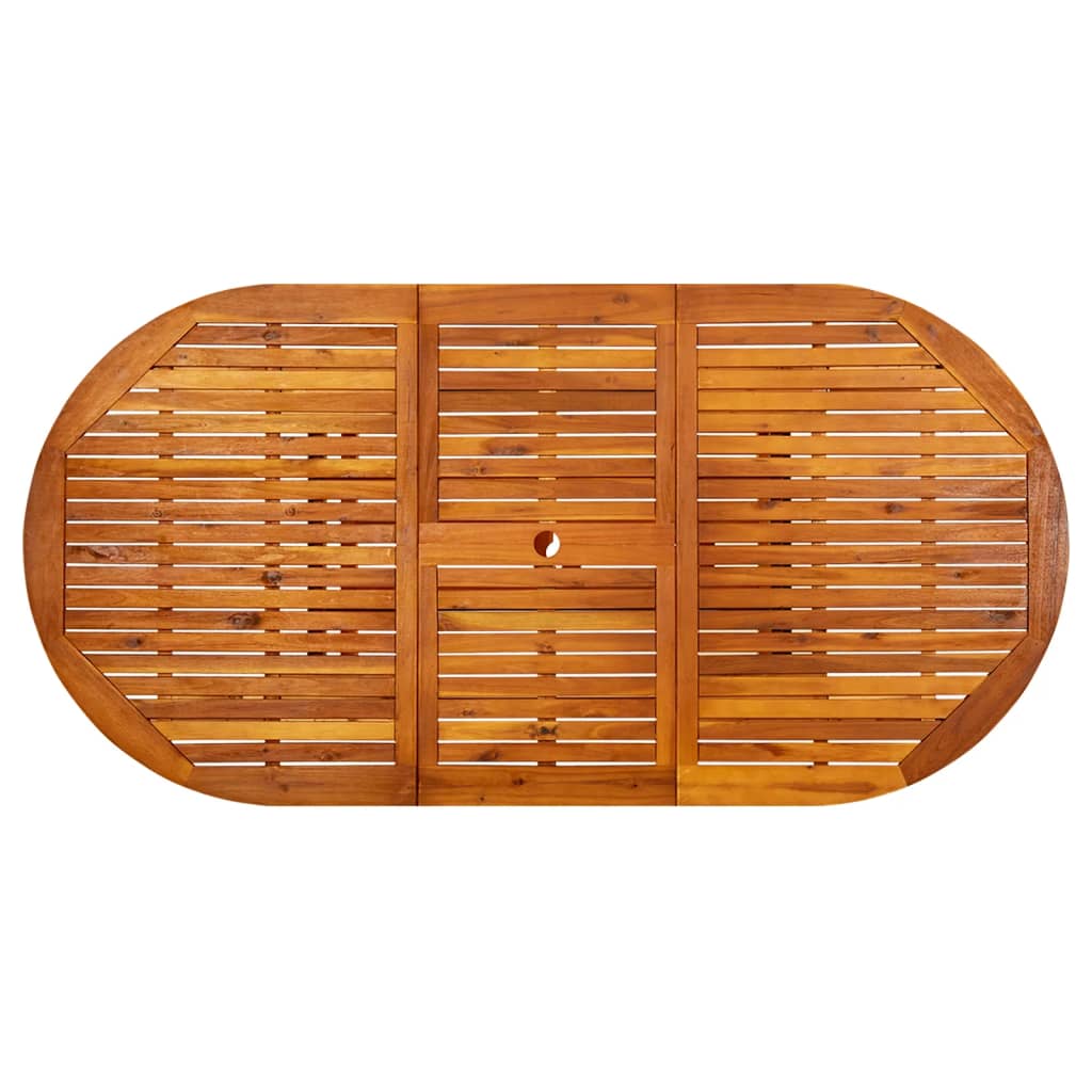 Havebord 200x100x75 cm massivt akacietræ - number 7.