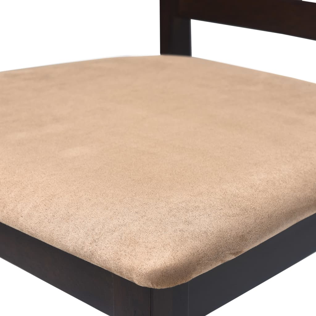 Barbord 4 barstole træ brun - number 7.