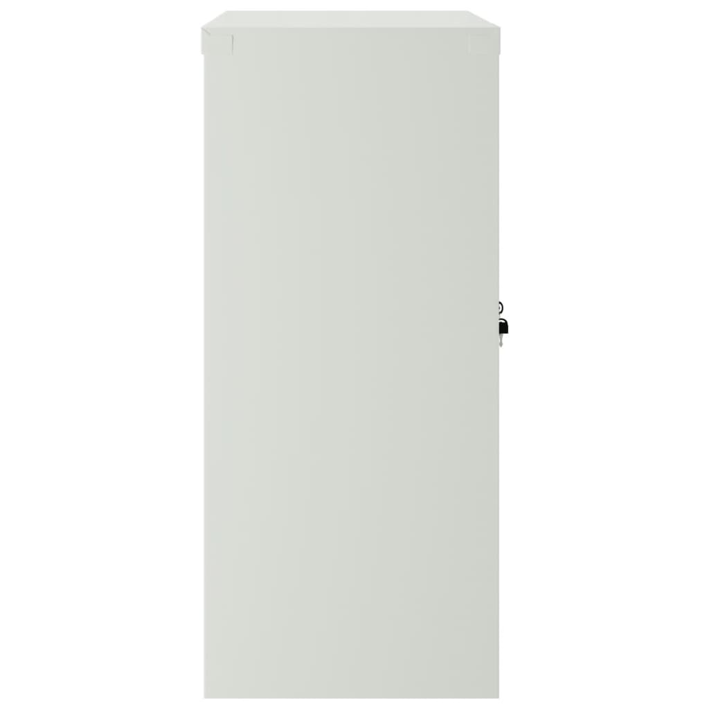 Uredski ormar 2 vrata sivi 90 cm čelik - number 4.