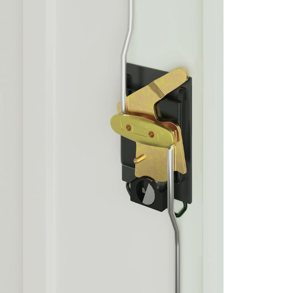 Uredski ormar 2 vrata sivi 90 cm čelik - number 7.