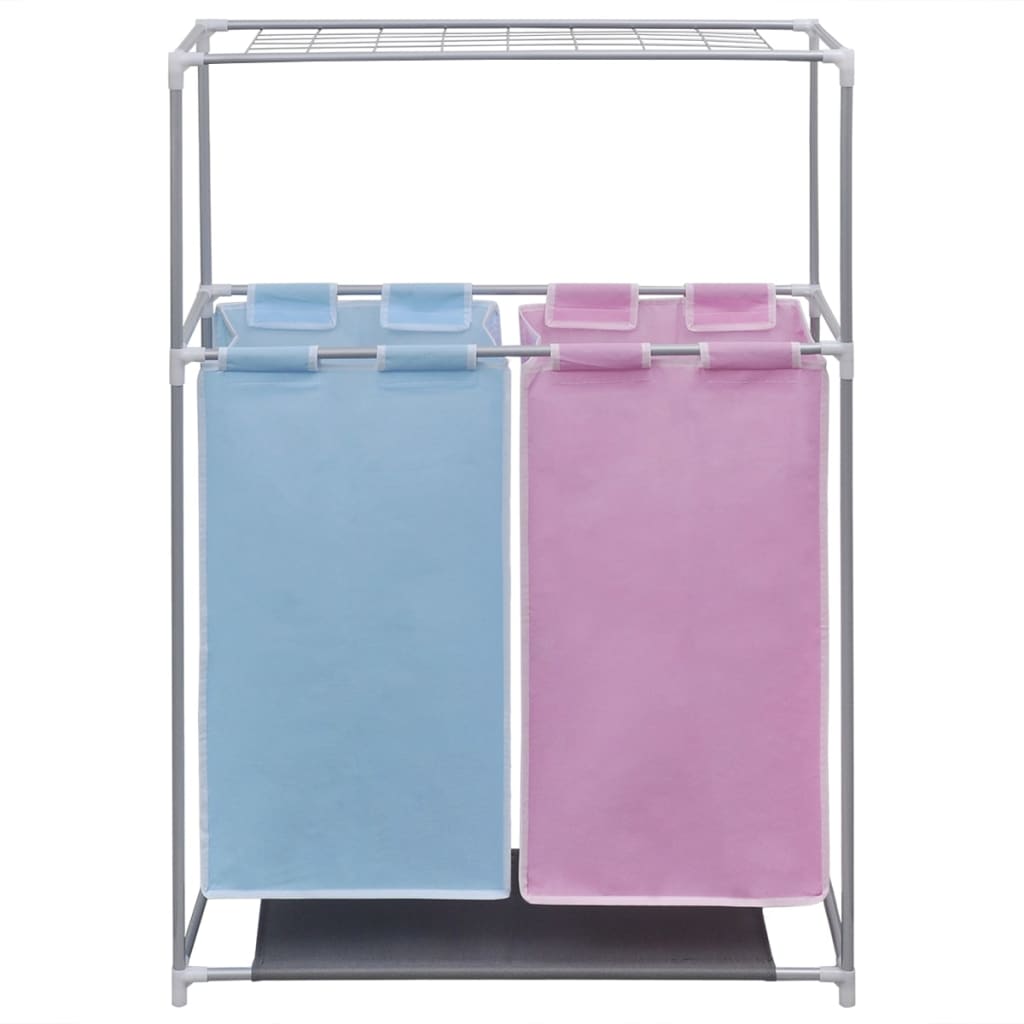 Laundry basket with 2 compartments and drying rack - number 2.