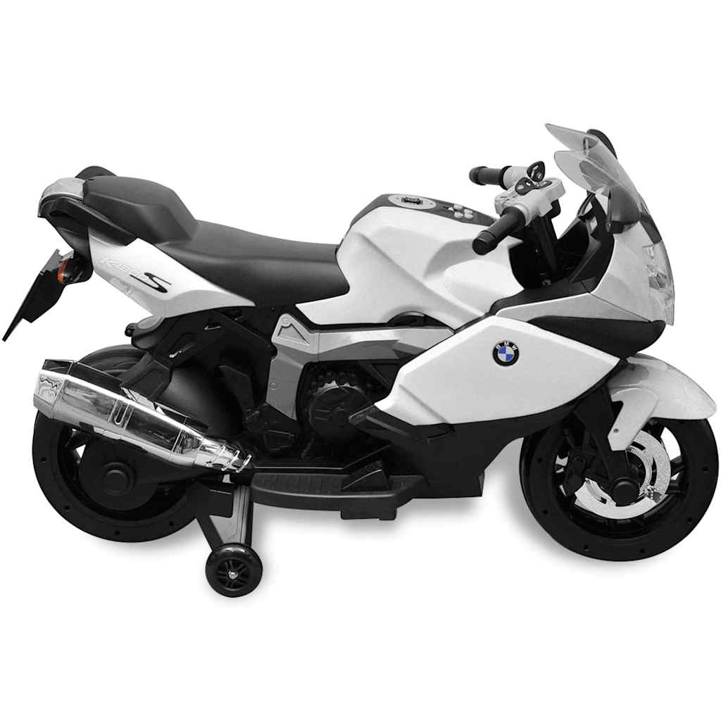Moto électrique bmw 283 pour enfants, blanche 6 v - number 2.