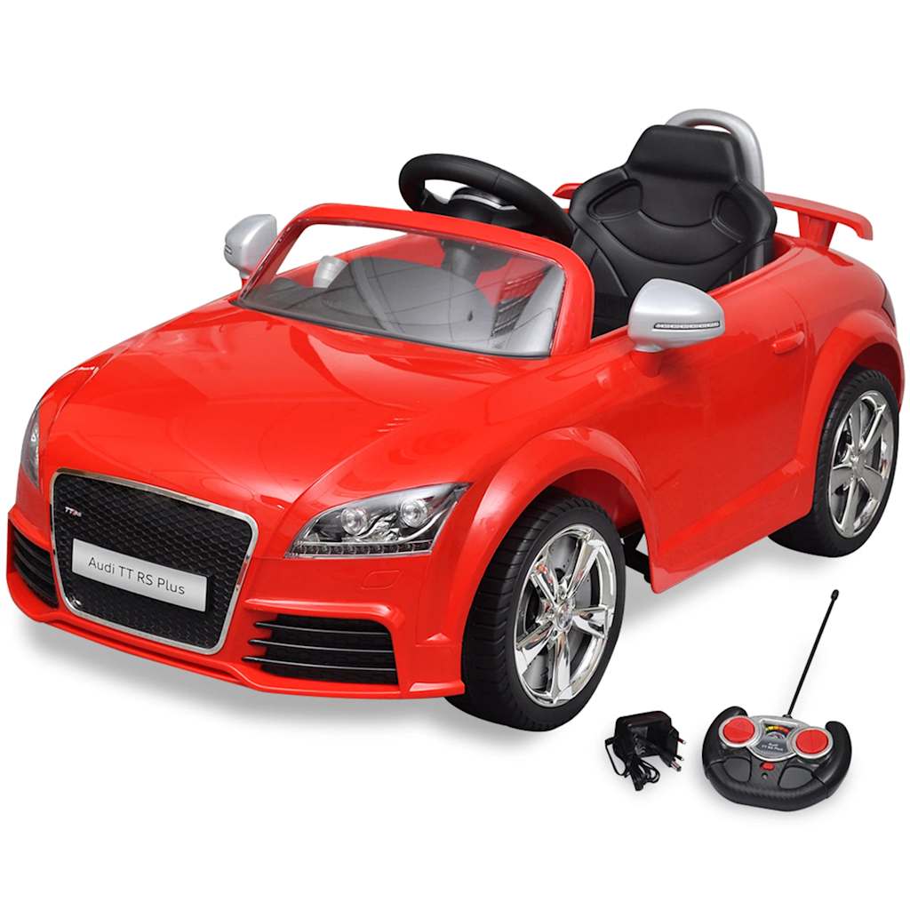 Audi tt rs sit voiture pour enfants avec télécommande blanche rouge - number 1.