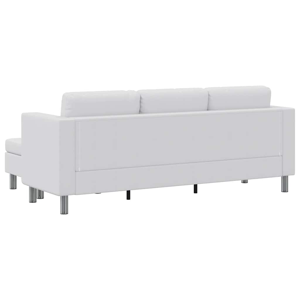3-personers modulsofa kunstlæder hvid - number 5.