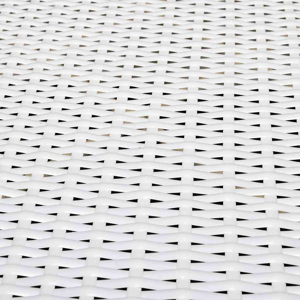 Hagesalongsett 8 deler med puter polyrattan hvit - number 5.