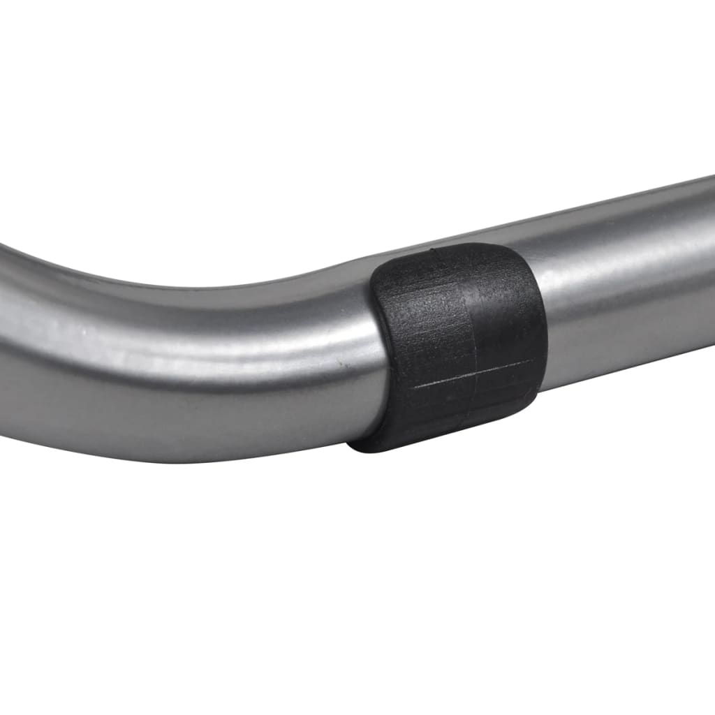 Sammenleggbare spisebordsstoler 6 stk. kunstskinn og stål svart - number 9.