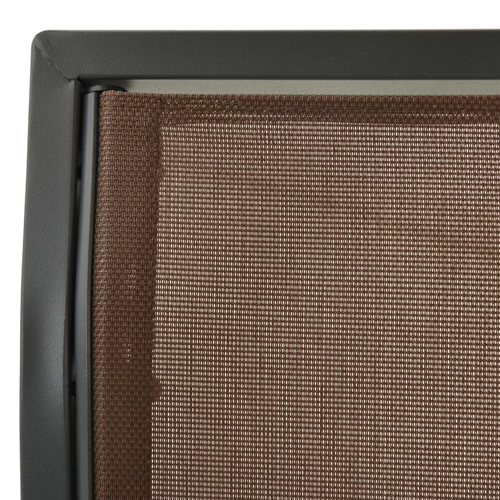 Gyngesofa til haven med baldakin kaffefarvet - number 6.