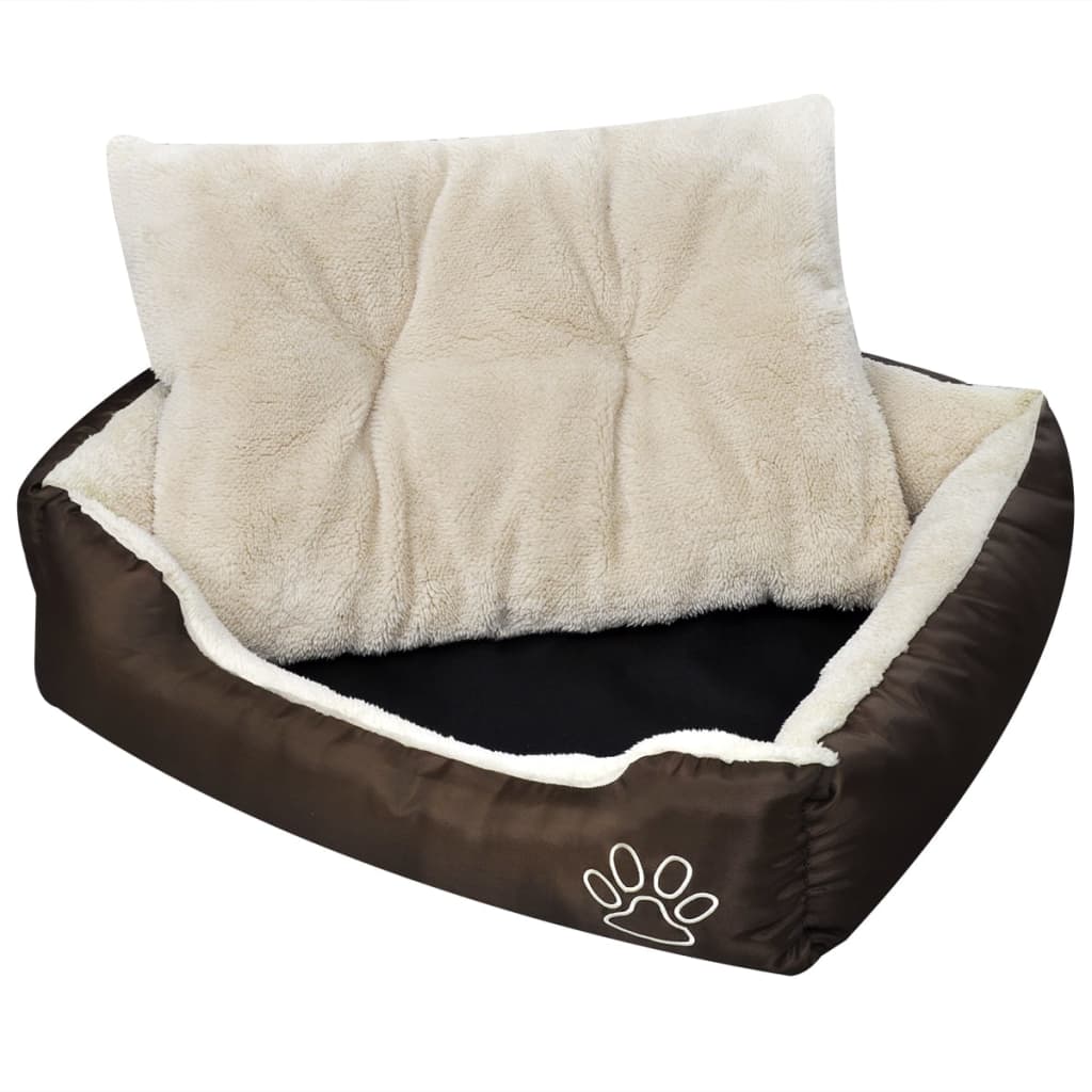 Lit chaud pour chien avec oreiller - l, beige - number 1.