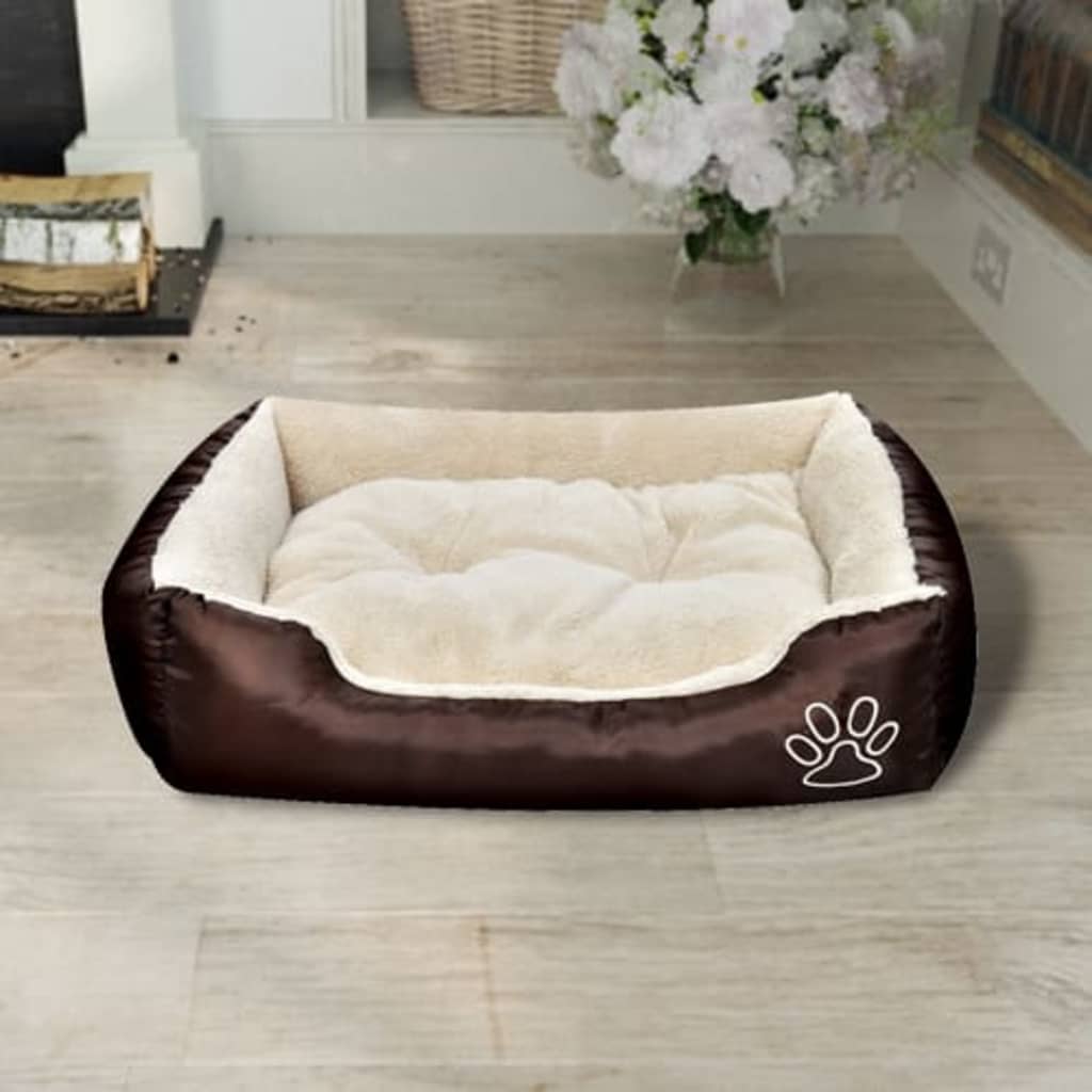 Lit chaud pour chien avec oreiller - l, beige - number 2.