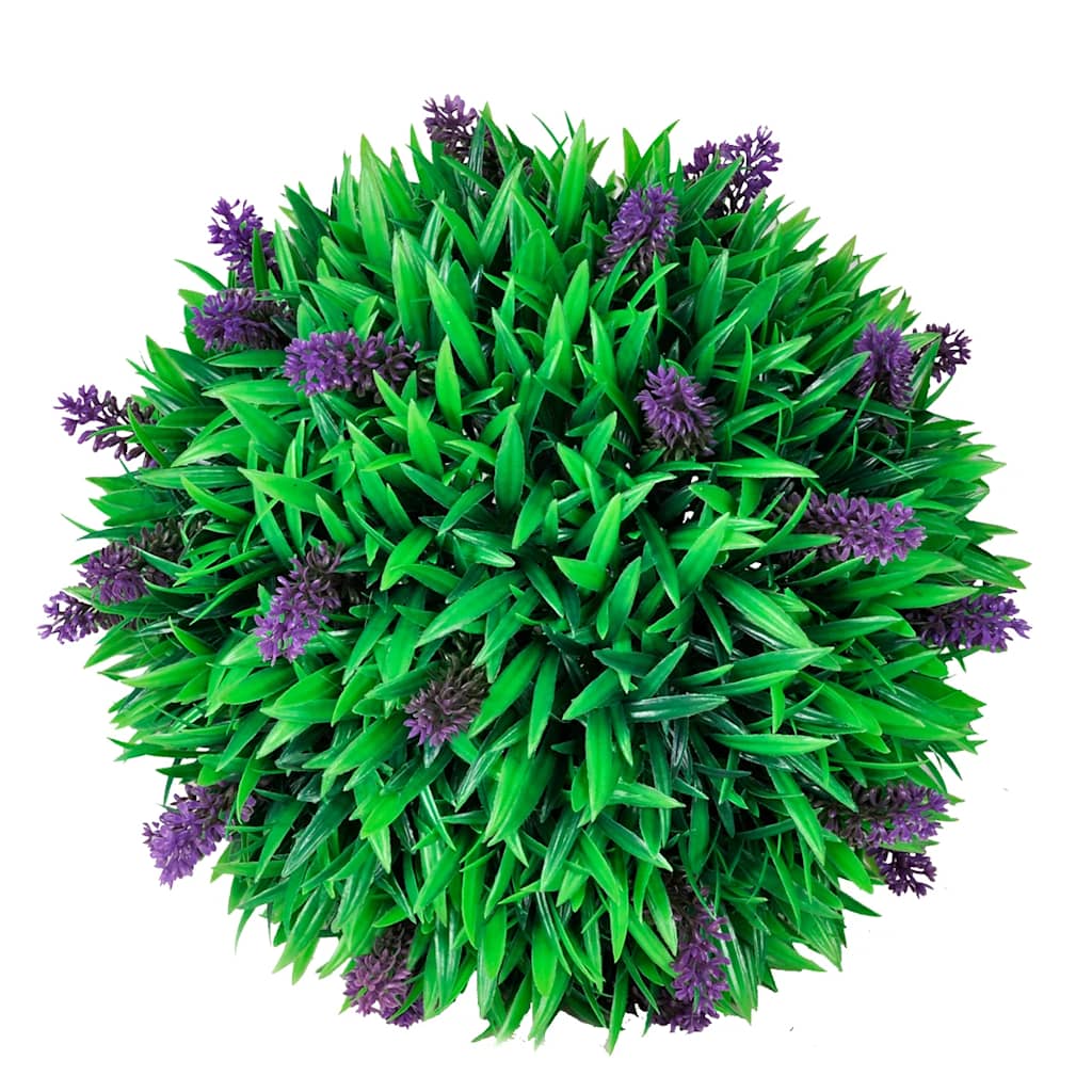 Sæt med 2 kunstige buksbom-kugler med lavendel 30 cm - number 2.