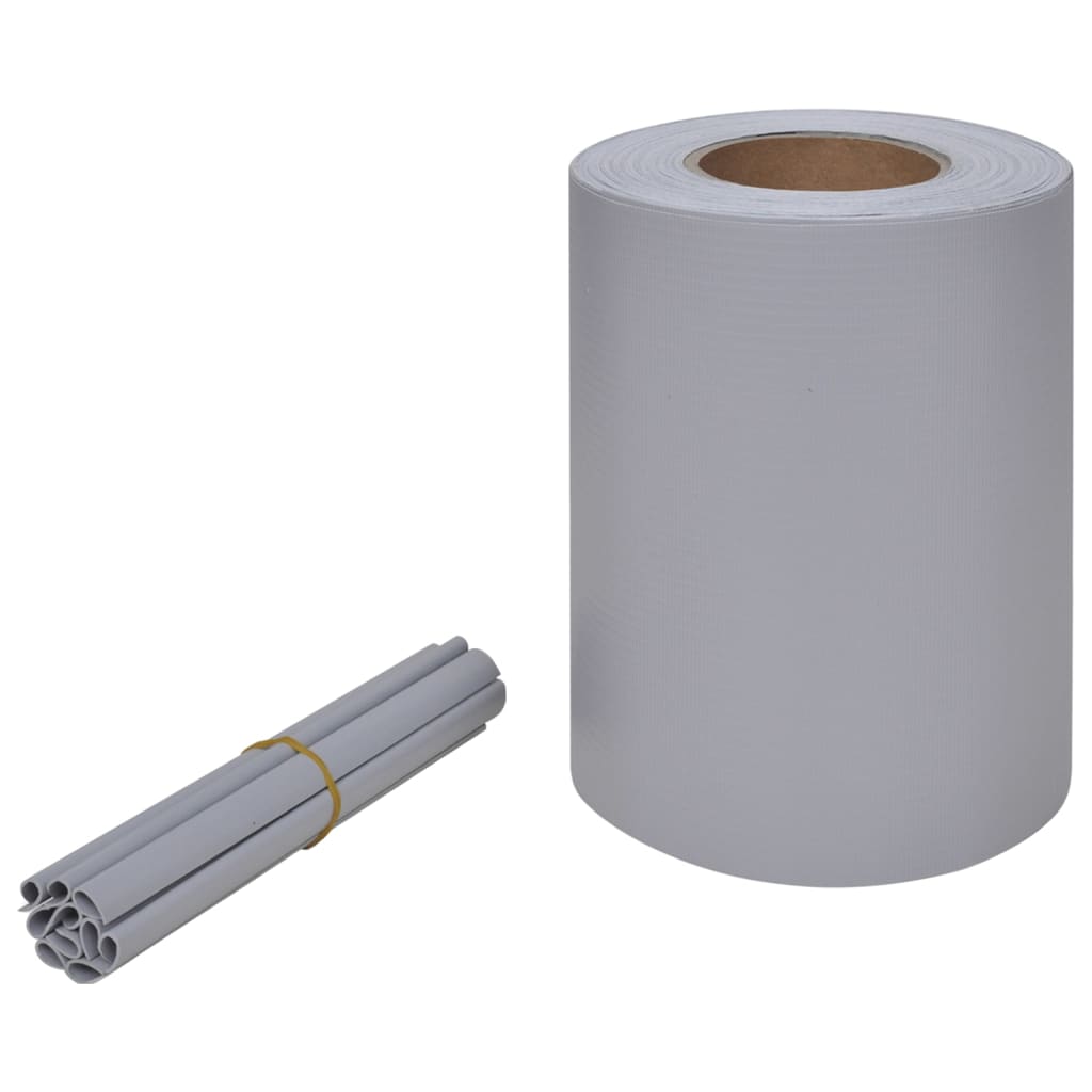 Valla de pvc rollo claro gris 70 x 0,19 m - gris claro, 70 x 0,19 m, 1 - number 2.