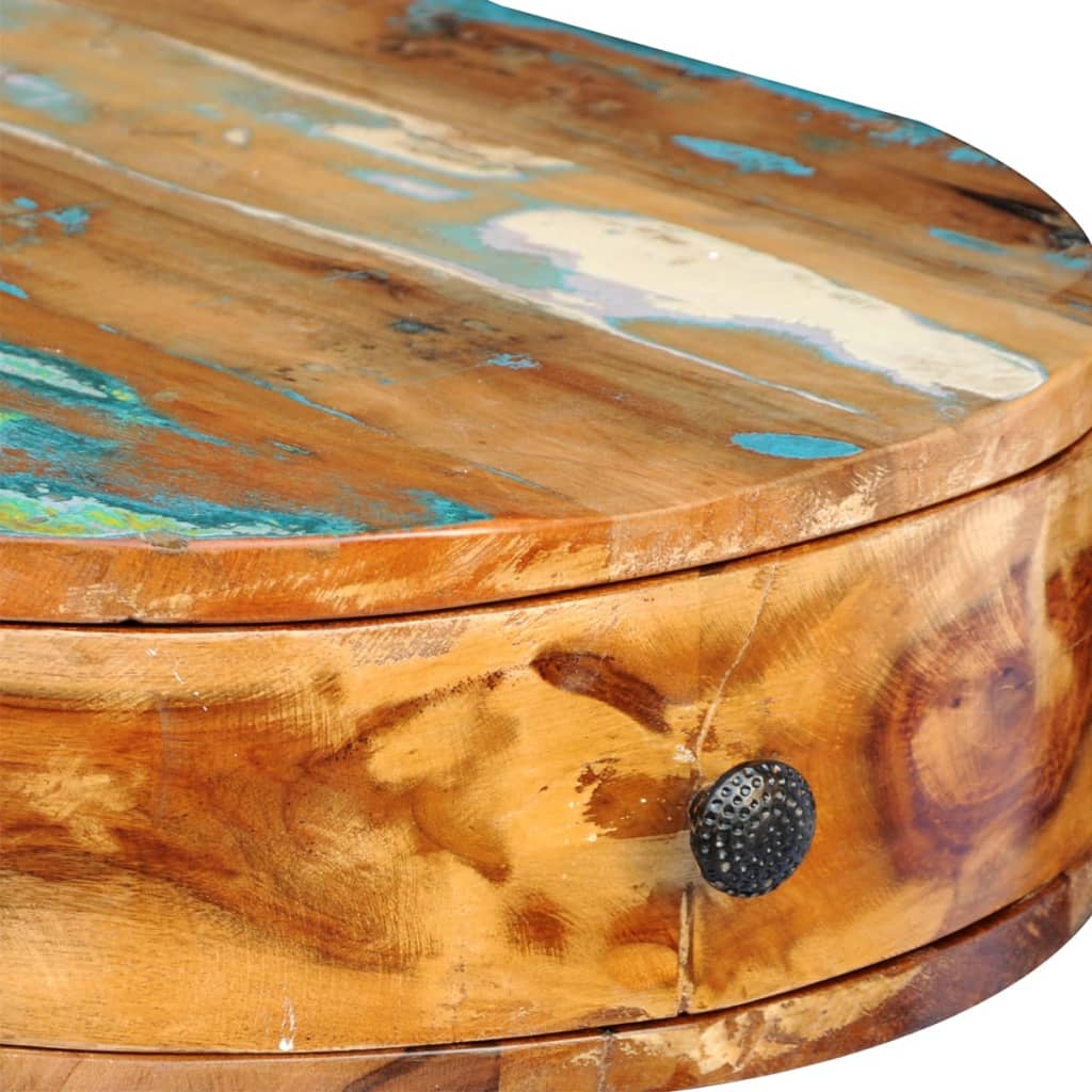 Biurko z nogami z żelaza, drewno z odzysku - number 7.