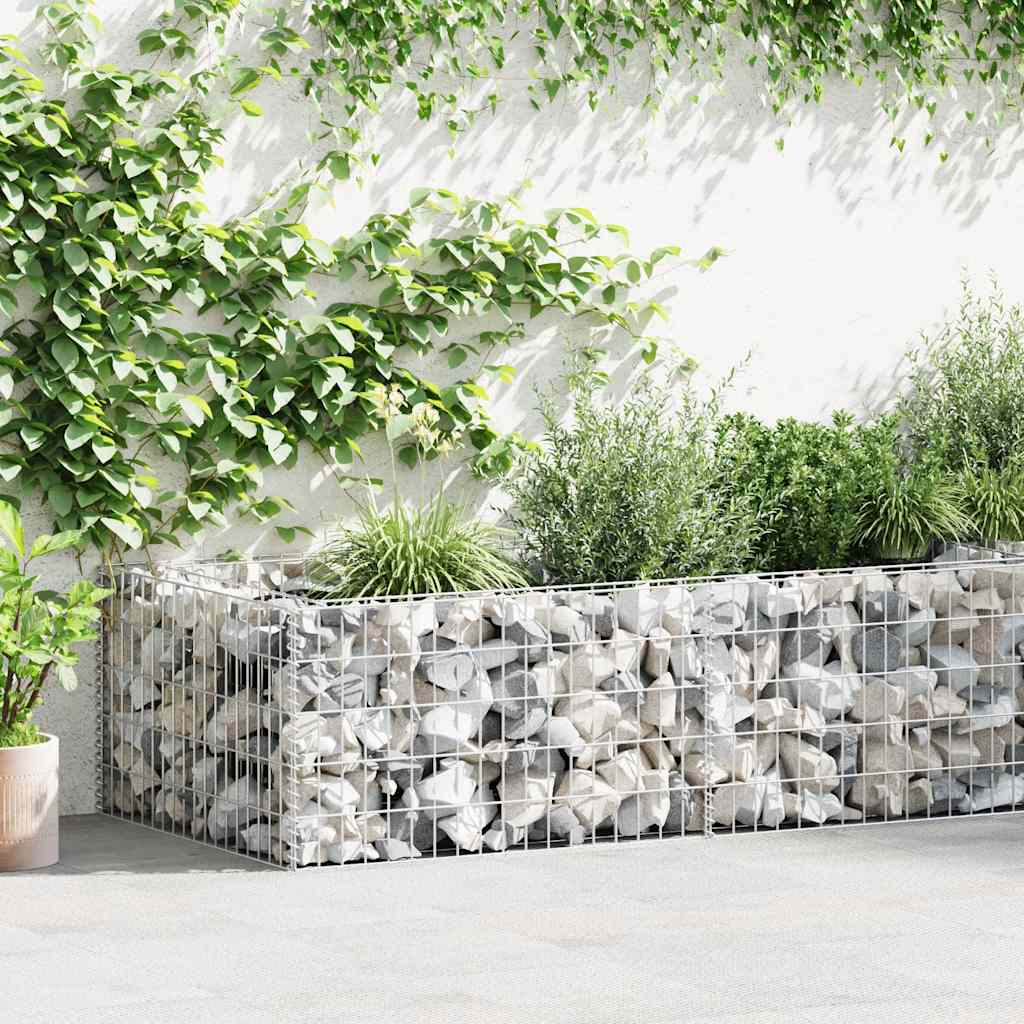 Gabion-plantekasse galvaniseret stål 180 x 90 x 50 cm - number 1.