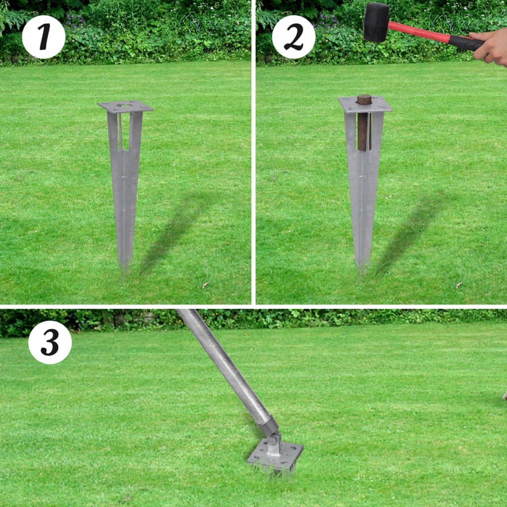 Žičana ograda sa stupovima i šiljcima pocinčani čelik - srebrna, 15 x 1 m, 1 - number 10.